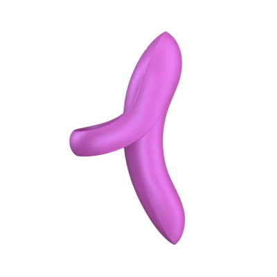 Вібратор на палець Satisfyer Bold Lover Dark Pink, гнучкий Вібратор на палець Satisfyer Bold Lover Dark Pink, гнучкий