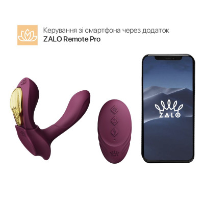 Смартвібратор у трусики Zalo — AYA Velvet Purple, насадка та пульт ДК Смартвібратор у трусики Zalo — AYA Velvet Purple, насадка та пульт ДК