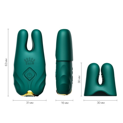 Вібратор для грудей Zalo Nave Turquoise Green Вібратор для грудей Zalo Nave Turquoise Green