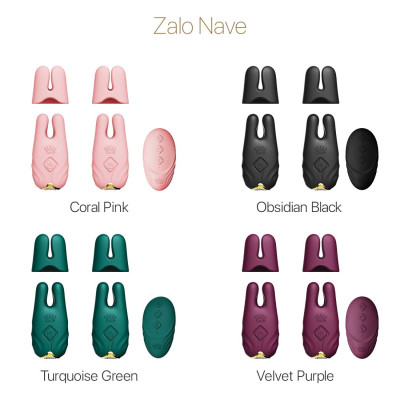 Вібратор для грудей Zalo Nave Obsidian Black Вібратор для грудей Zalo Nave Obsidian Black