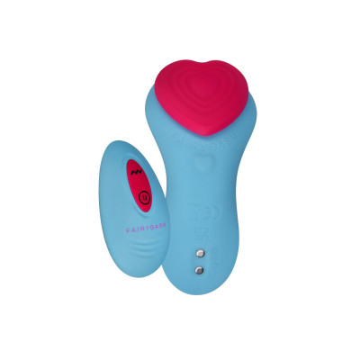 Вібромасажер FairyGasm HeartGem blue