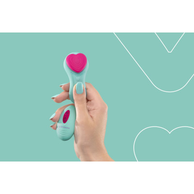 Вібромасажер FairyGasm HeartGem green