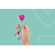 Вібромасажер FairyGasm HeartGem green-9