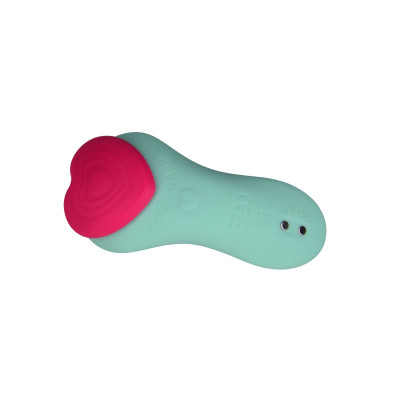 Вібромасажер FairyGasm HeartGem green