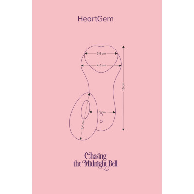 Вібромасажер FairyGasm HeartGem green