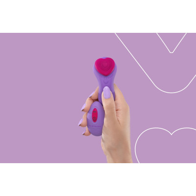 Вібромасажер FairyGasm HeartGem violet