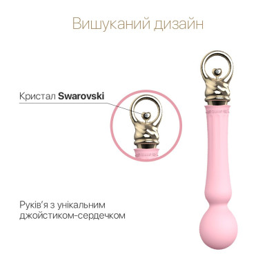 Вібромасажер з підігрівом Zalo Sweet Magic - Confidence Wand Fairy Pink