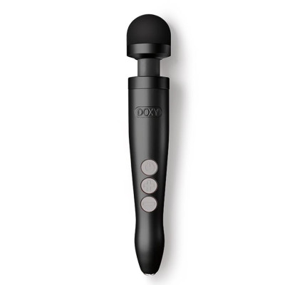 Вібромасажер DOXY Die Cast 3R Matte Black, дуже потужний, металевий корпус