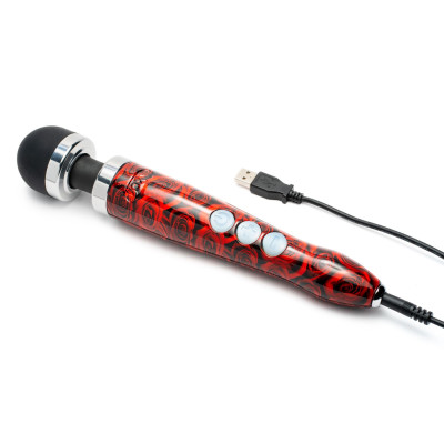 Вібромасажер DOXY Die Cast 3R ROSE PATTERN, дуже потужний, металевий корпус