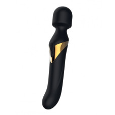 Вібромасажер 2-в-1 Dorcel Dual Orgasms Gold класичний масажер і вібратор з перловим масажем