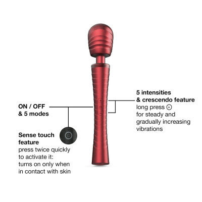 Вібромасажер MAN.WAND EDGY Velvet Red
