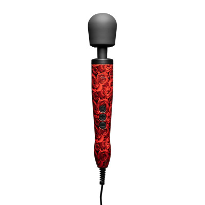 Вібромасажер DOXY Original ROSE PATTERN, дуже потужний, живлення 220В, пульсівні вібрації