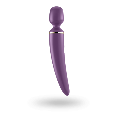Вібромасажер Satisfyer Wand-er Woman (Фіолетовий/Золотий) водонепроникний, потужний, розмір XXL