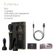 Вібромасажер з насадками Zalo — Kyro Wand Obsidian Black-6