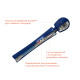 Вібромасажер Fun Factory VIM Vibrating Wand midnight blue, суперпотужний та легкий, до 6 годин роботи-4