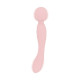 Вібромасажер Good Vibes Only - SIMI Double-Sided Wand Vibrator Soft Silicone - Pink-1