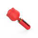 Вібромасажер Loviss Rose Mini Massage Wand Vibrator, головка у вигляді троянди, 9 режимів-4