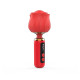 Вібромасажер Loviss Rose Mini Massage Wand Vibrator, головка у вигляді троянди, 9 режимів-2