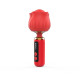 Вібромасажер Loviss Rose Mini Massage Wand Vibrator, головка у вигляді троянди, 9 режимів-1