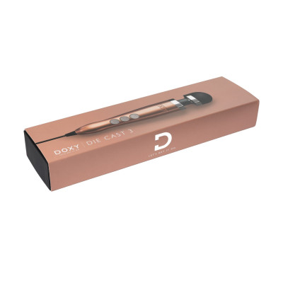Вібромасажер DOXY Die Cast 3, дуже потужний, живлення 220В, металевий корпус