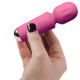 Вібромасажер Rocks Off Mini Wand Peony Pink, 16 режимів-1