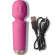 Вібромасажер Rocks Off Mini Wand Peony Pink, 16 режимів-3