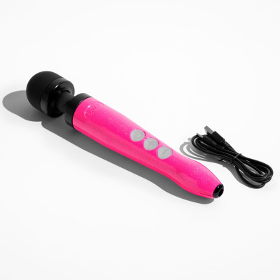 Вібромасажер DOXY Die Cast 3R Hot Pink, дуже потужний, перезаряджуваний, металевий корпус