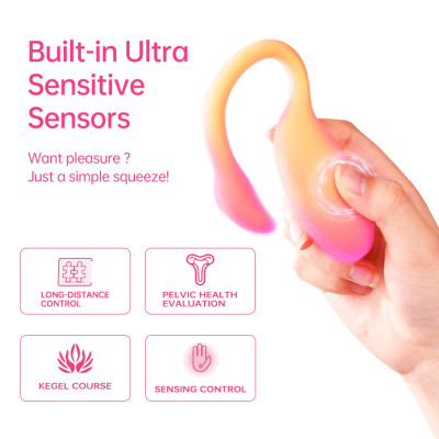 Смарт-віброяйце Magic Motion Flamingo Max Orange Смарт-віброяйце Magic Motion Flamingo Max Orange