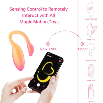 Смарт-віброяйце Magic Motion Flamingo Max Orange Смарт-віброяйце Magic Motion Flamingo Max Orange