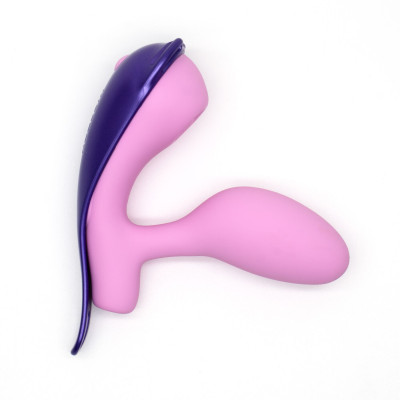Віброяйце під одяг KISSTOY Viosecret Pro, з пульсацією для клітора, трусики-стрепи в комплекті