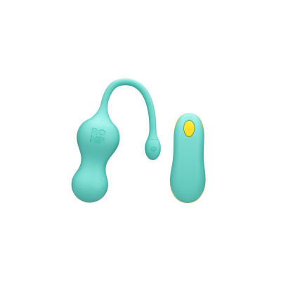 Віброяйце для точки G з пультом керування Romp Cello Light Teal, водонепроникне