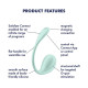 Віброяйце Satisfyer Smooth Petal Connect App Light Blue-6