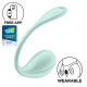 Віброяйце Satisfyer Smooth Petal Connect App Light Blue