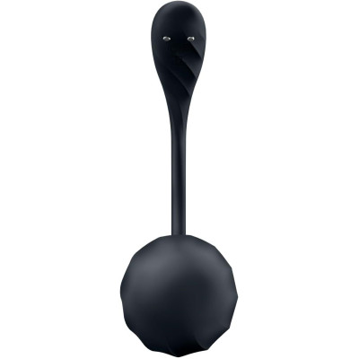 Віброяйце Satisfyer Ribbed Petal Connect App Black