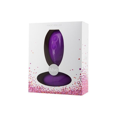 Віброяйце Alive Magic Egg 2.0 Violet з пультом ДК, на батарейках