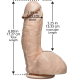 Фалоімітатор, що кінчає Doc Johnson The Amazing Squirting Realistic Cock, ПВХ, діаметр 5,1см-1