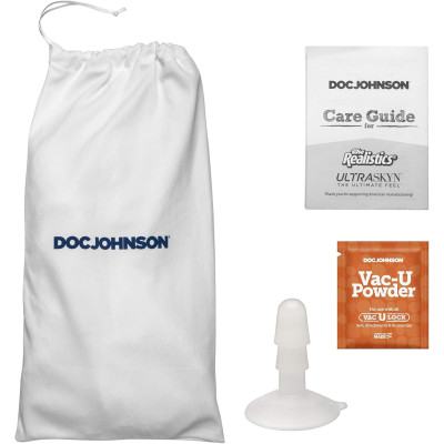 Фалоімітатор, що кінчає Doc Johnson The Realistic Cock ULTRASKYN - Squirting 9,5 Inch Chocolate