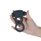 Подвійне ерекційне кільце з вібрацією Lux Active-Triad - Vibrating Dual Cock Ring, пульт ДК-2