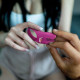Ерекційне віброкільце з подвійною стимуляцією клітора Fun Factory NŌS CLASSIC Magenta, 2 мотори-9