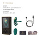 Смарт ерекційне кільце Zalo — BAYEK Turquoise Green, подвійне з ввідною частиною, пульт ДК-6