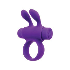 Ерекційне віброкільце S Pleasures Premium Rabbit Ring фіолетове, зі знімною віброкулею та вушками