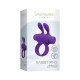 Ерекційне віброкільце S Pleasures Premium Rabbit Ring фіолетове, зі знімною віброкулею та вушками-1