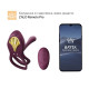 Смарт ерекційне кільце Zalo — BAYEK Velvet Purple, подвійне з ввідною частиною, пульт ДК-1