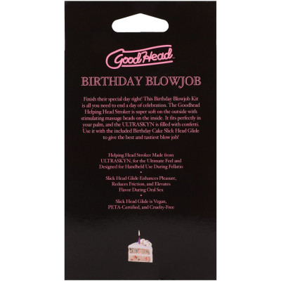 Набір для мінету Doc Johnson GoodHead Birthday Blowjob Kit