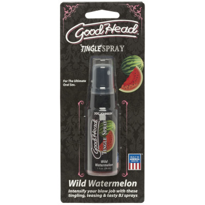 Спрей для мінету Doc Johnson GoodHead Tingle Spray - Watermelon (29 мл) із стимулювальним ефектом Спрей для мінету Doc Johnson GoodHead Tingle Spray - Watermelon (29 мл) із стимулювальним ефектом