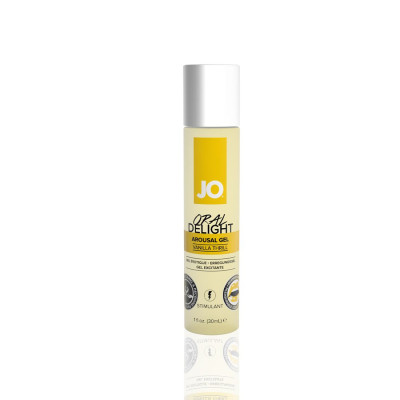 Гель для оральних ласк System JO Oral Delight - Vanilla Thrill (30 мл), ефект холод-тепло.
