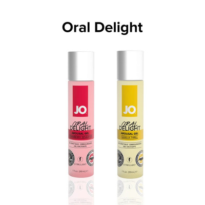 Гель для оральних ласк System JO Oral Delight - Vanilla Thrill (30 мл), ефект холод-тепло.