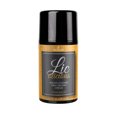 Гель для мінету Sensuva - Lic-o-licious Cinnabun (50 мл), маслянистий, без цукру
