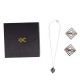 Затискачі для сосків з легкої підвіскою LOCKINK Adjustable Nipple Clamps with Light Pendant - Grey-8