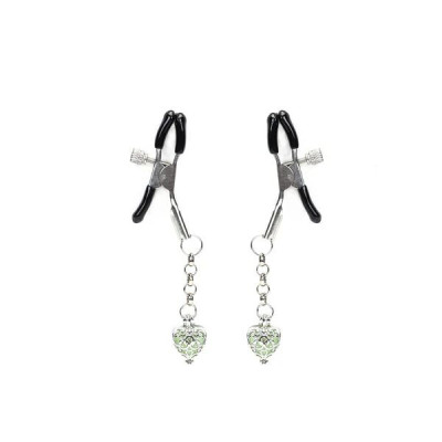 Затискачі для сосків Liebe Seele Glow-in-dark Nipple Clamps Green